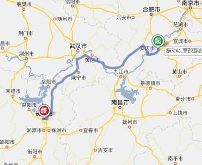 从池州市到湖南长沙怎么走(高速)